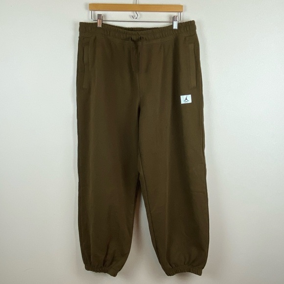 NWT Nike Women's Air Jordan Flight Fleece Sweatpants XL DQ4607-385 - Picture 2 of 7